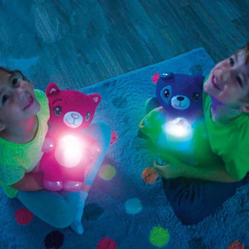 Baby Stuffed Animal With Light Projector Starry Sky Comforting Unicorn Plush LED Galaxy Night Light Cuddly Novelty Lamp Toy Gift