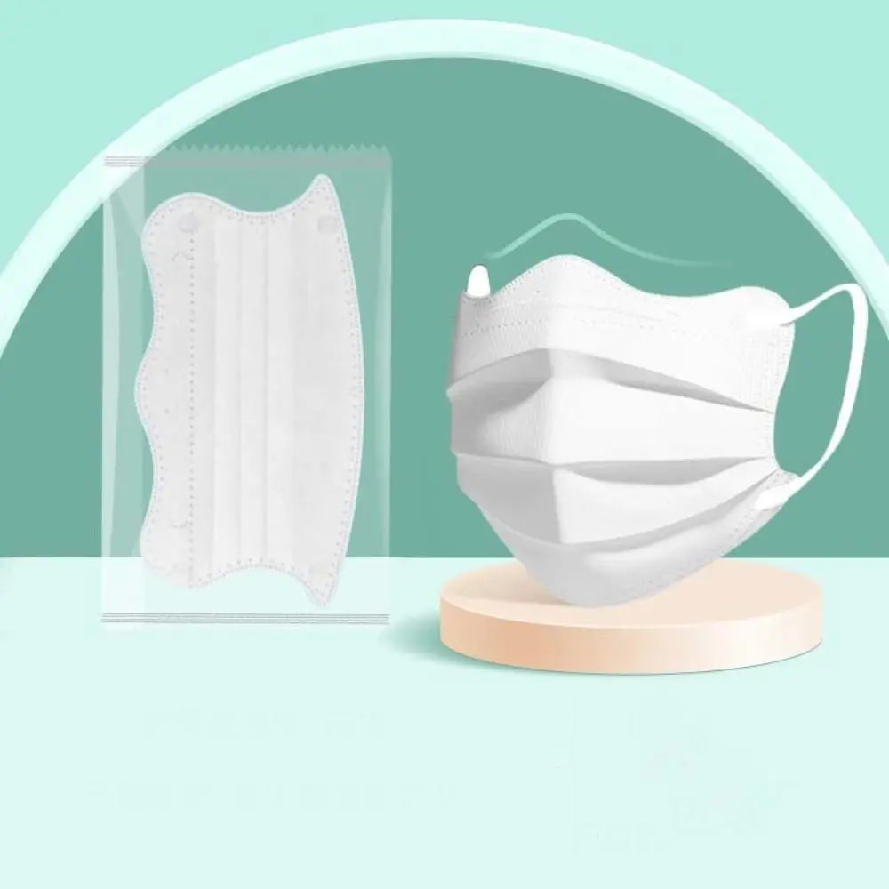 50pcs 3layer Anti-dust Mask Butterfly Shaped Design Mask Adult Face Mask Women Female Protective Disposable Face Cover