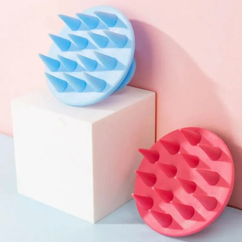 1PCS Silicone Hair Brush Scalp Massager Hair Growth Exfoliator Mold-Free Shampoo Scrubber Hair Care Tool