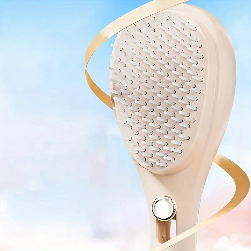 1pcs Magic Retractable Hair Comb-Anti-Static Scalp Massaging & Detangling Brush for All Hair Types Holiday Gift Box Beauty Tool