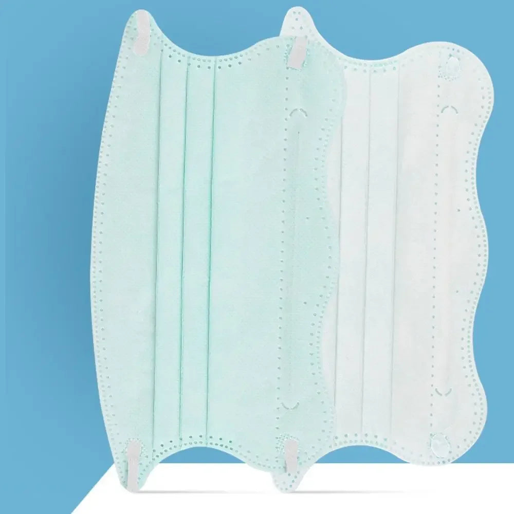 50pcs 3layer Anti-dust Mask Butterfly Shaped Design Mask Adult Face Mask Women Female Protective Disposable Face Cover