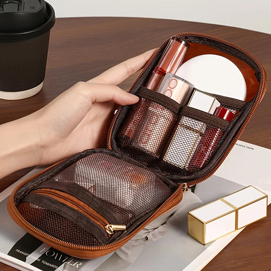 Transparent Travel Cosmetic Bag, Portable Mini Waterproof Cosmetic Lipstick Storage Bag, Multifunctional Clutch Bag