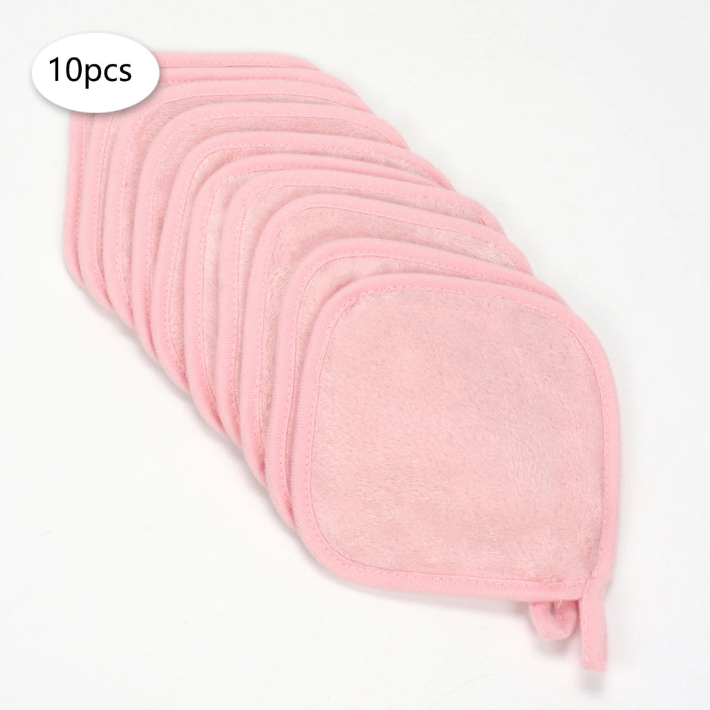 5/10/20Pcs Microfiber Face Cloths Reusable Makeup Remover Cloth Makeup Towels Face Deep Cleaning Pads Skincare Beauty Tools
