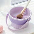 3-In-1 Silicone Makeup Brush Cleaner Mat Cosmetic Brush Cleaning Tool with Drying Rack Beauty Organizer Kit for Makeup Lovers