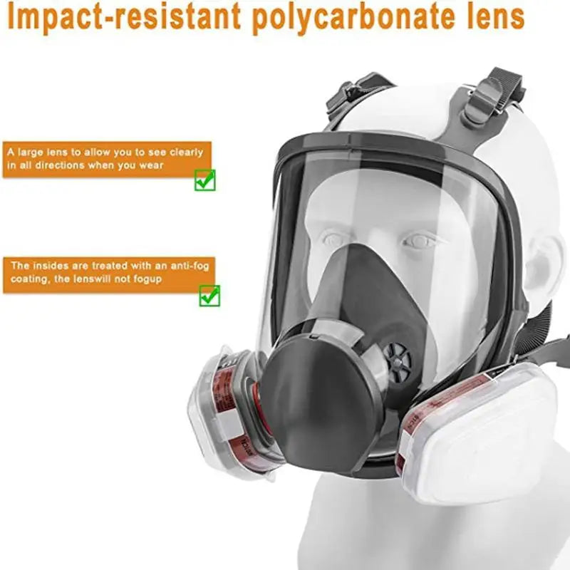 27 In 1 6800 Industrial Painting Spraying Respirator Gas Mask 15 In 1 Suit Safety Work Filter Dust Full Face Mask Replace MMM