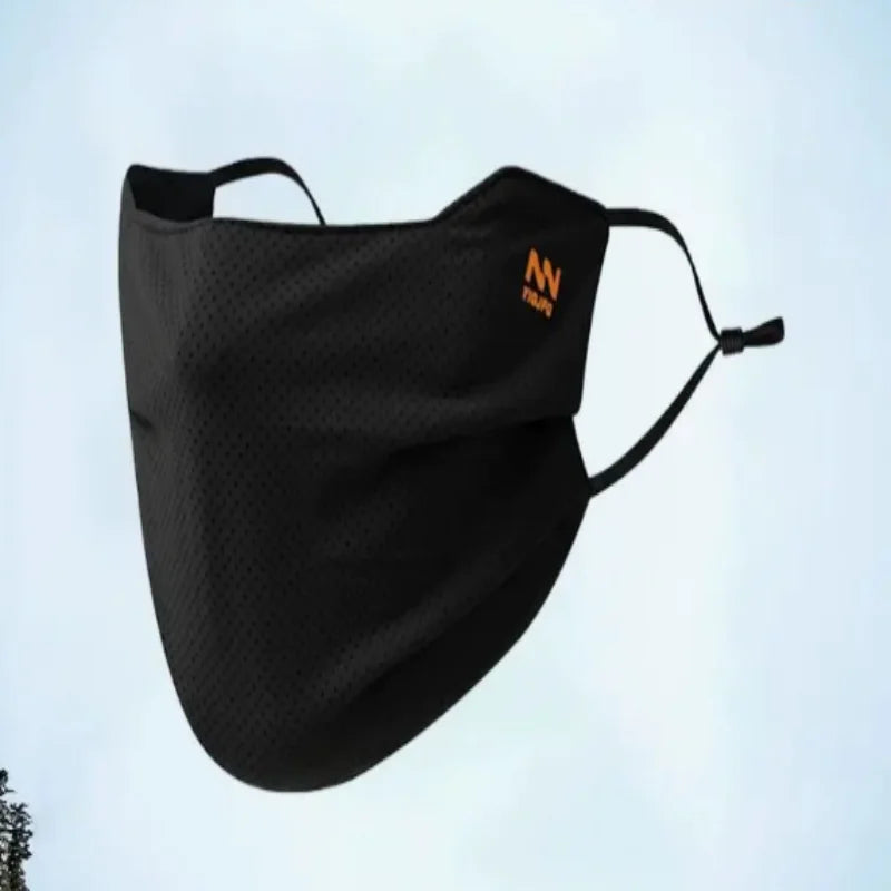 Breathable Ice Silk Face Cover UV Face Shield Washable Reusable Sun Protection Face Mask for Motorcycle Running Riding Exercise
