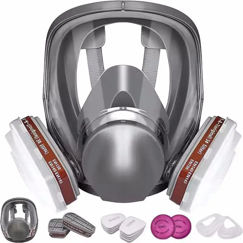 27 In 1 6800 Industrial Painting Spraying Respirator Gas Mask 15 In 1 Suit Safety Work Filter Dust Full Face Mask Replace MMM