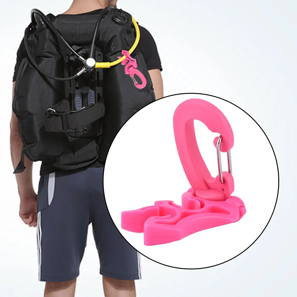 Scuba Diving Clip Double BCD Hose Holder Clip Regulator Retainer Buckle Hook For Dive Snorkeling Accessories