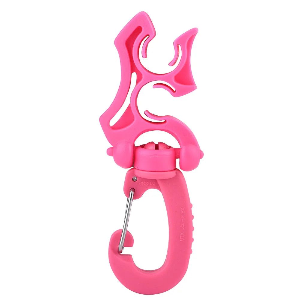 Scuba Diving Clip Double BCD Hose Holder Clip Regulator Retainer Buckle Hook For Dive Snorkeling Accessories