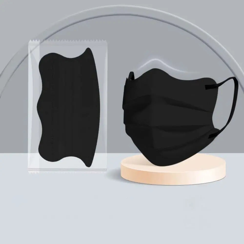 50pcs 3layer Anti-dust Mask Butterfly Shaped Design Mask Adult Face Mask Women Female Protective Disposable Face Cover