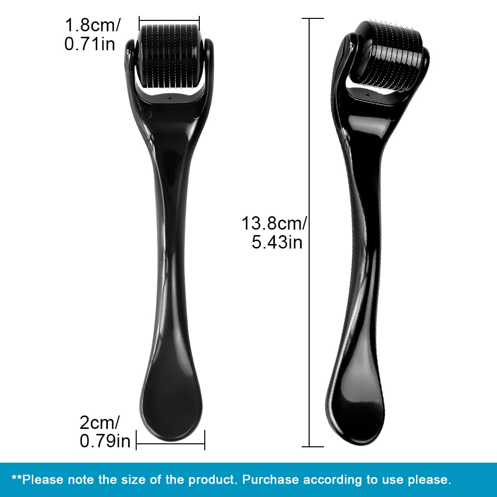 1Pcs Derma Roller 0.2/0.25/0.3mm for Hair Beard Grow Titanium 540 Microneedles Cosmetic Beauty Facial Device for Women and Man