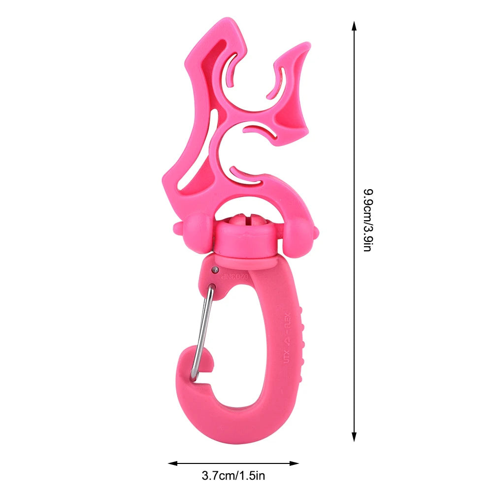 Scuba Diving Clip Double BCD Hose Holder Clip Regulator Retainer Buckle Hook For Dive Snorkeling Accessories