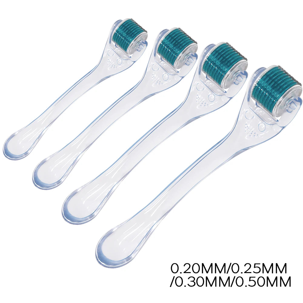 1Pcs Derma Roller 0.2/0.25/0.3mm for Hair Beard Grow Titanium 540 Microneedles Cosmetic Beauty Facial Device for Women and Man